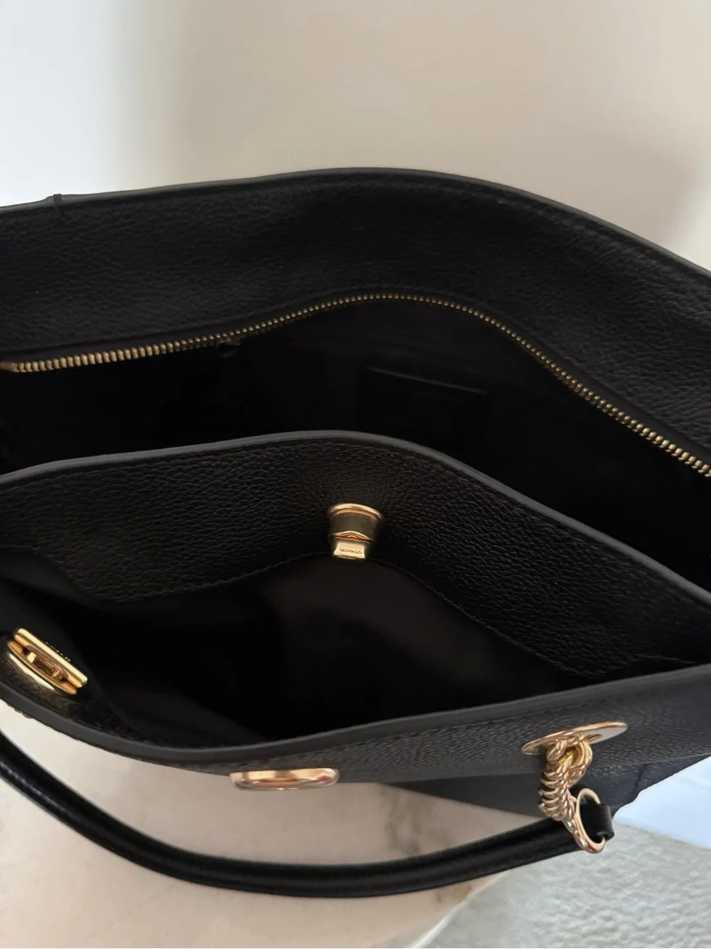 Coach Turnlock Chain Tote Bag